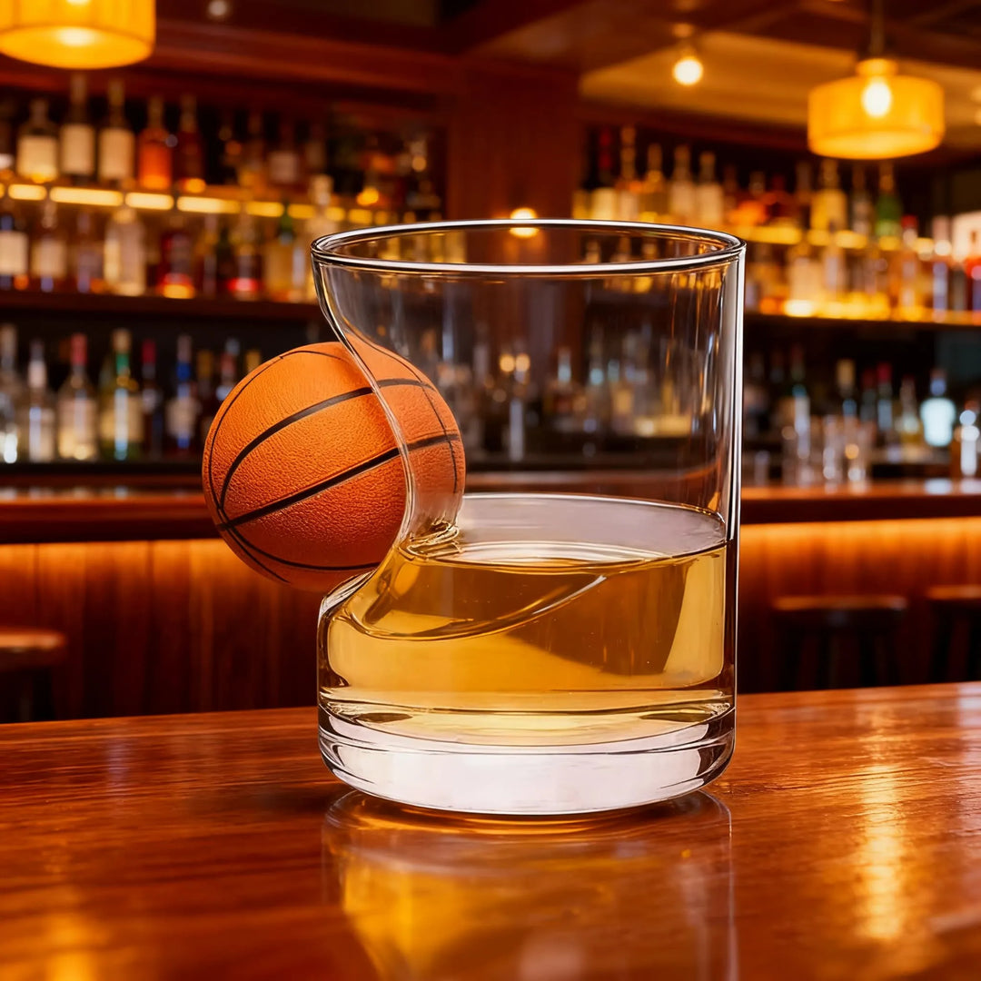 Artistic Whisky Glasses Featuring Unique Ball Designs