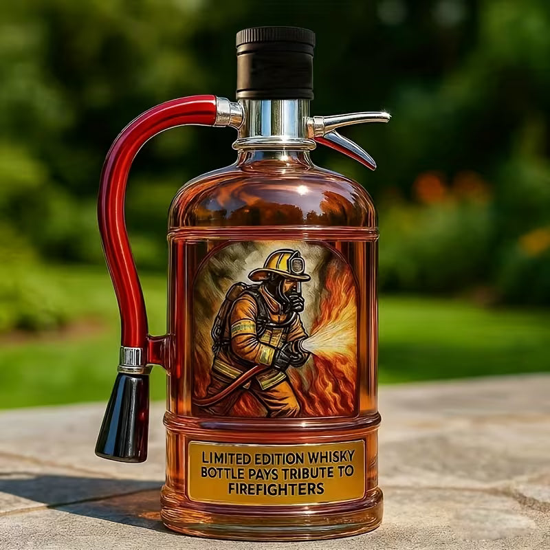 Whiskey Bottle-Shaped Fire Extinguisher