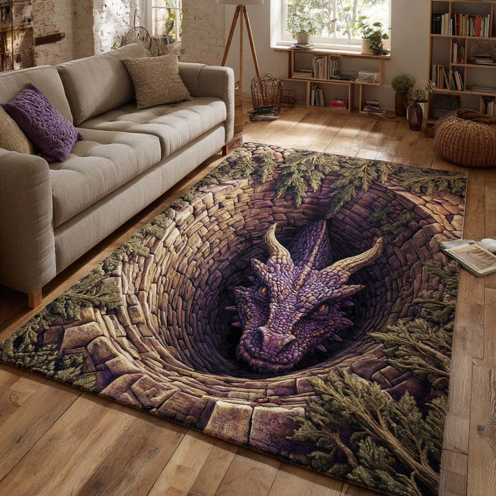 Femke - Deep Eye Dragon Decorative Floor Rug