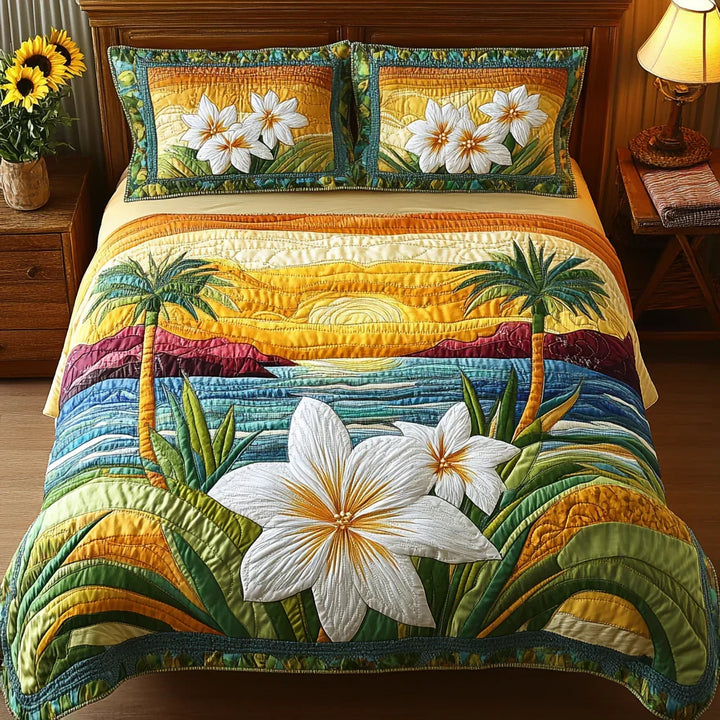 3-Piece Aloha Spirit Upholstered Bed Set