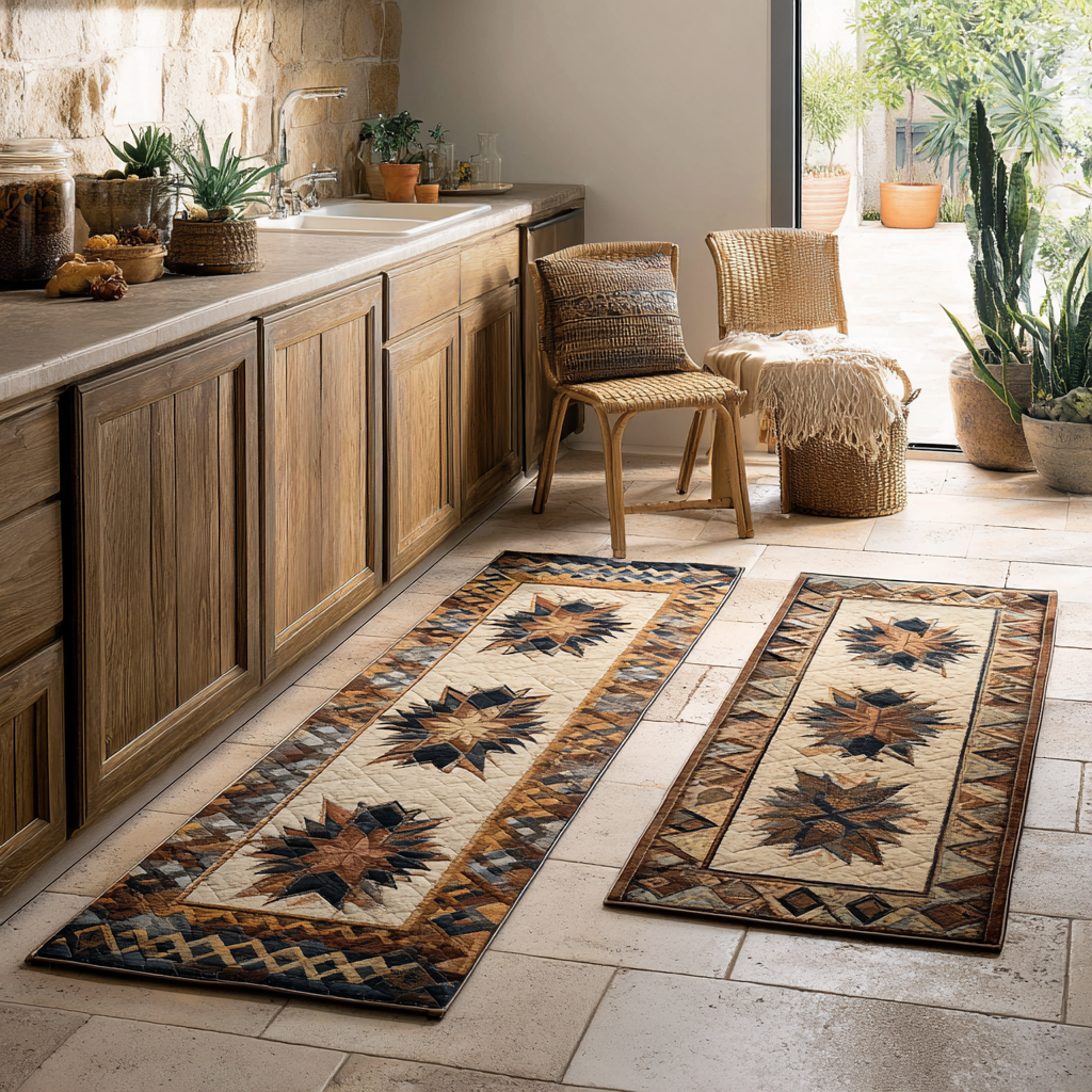 Nathalie Dawn Amber Kitchen Mat