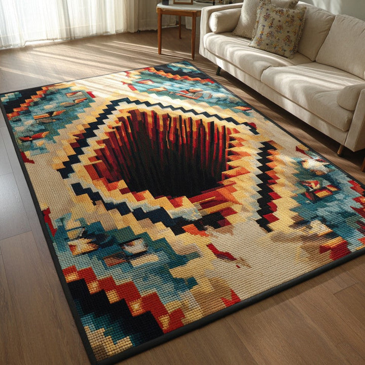 Sun Amber Eva Decorative Area Rug