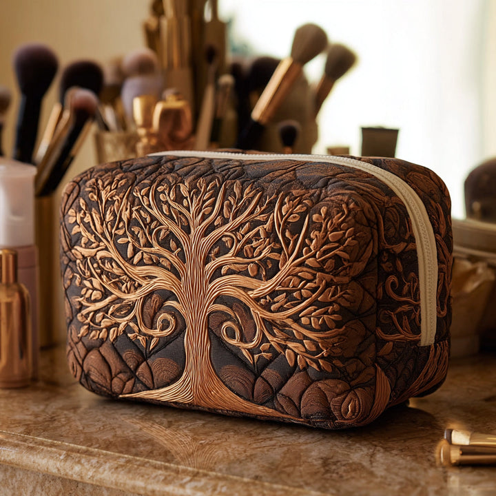 Marit - Ancestral Tree Quilted Toiletry Bag
