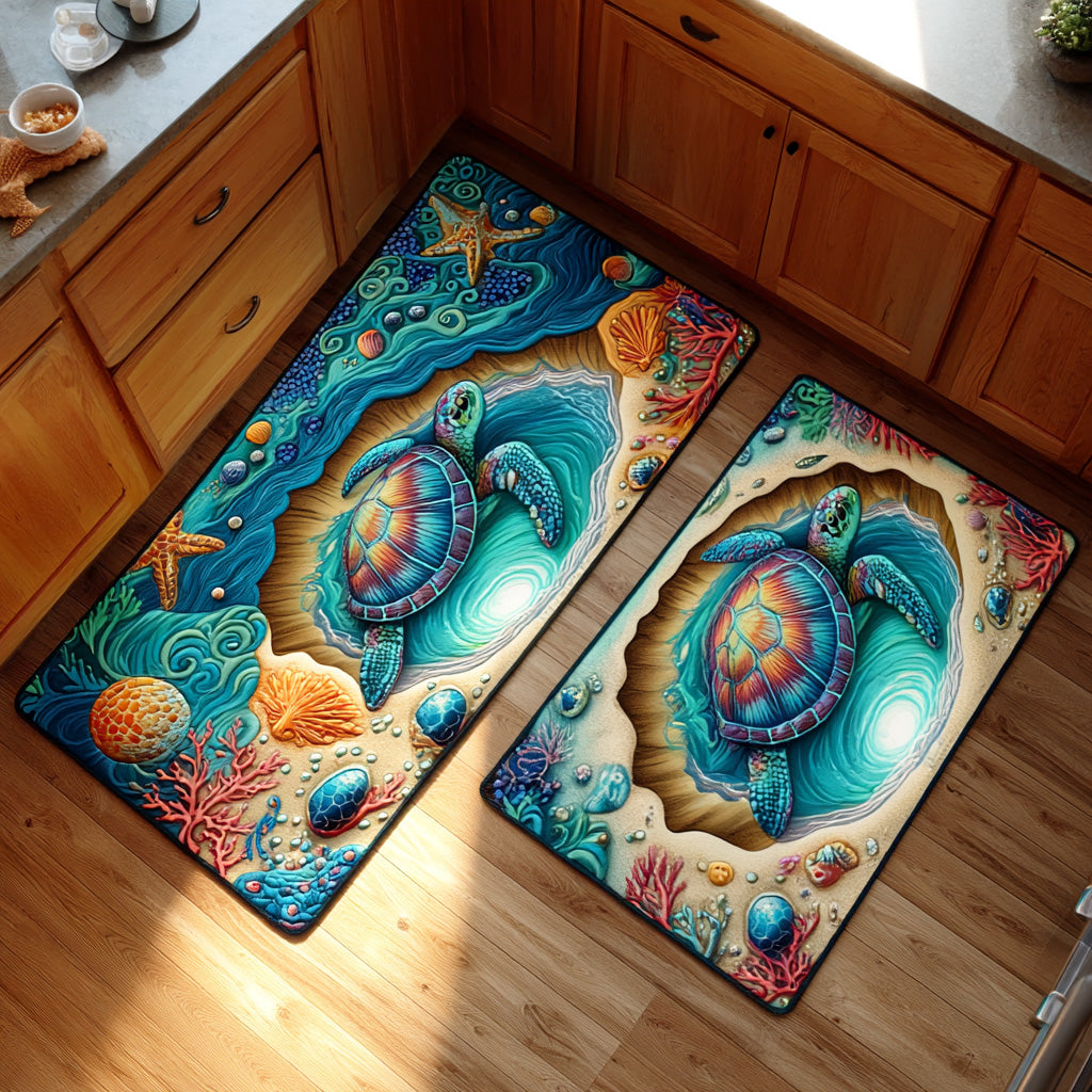 Saskia - Coastal Refuge Kitchen Mat