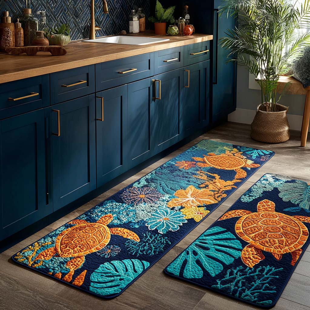 Eva - Coastal Life Kitchen Mat