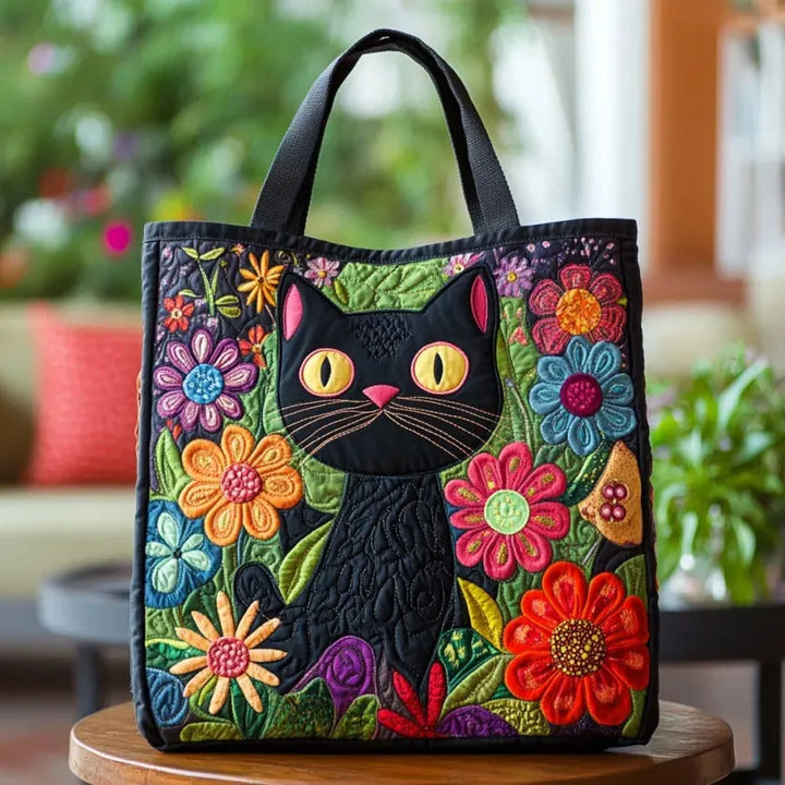 Enchanted Black Cat Padded Bag