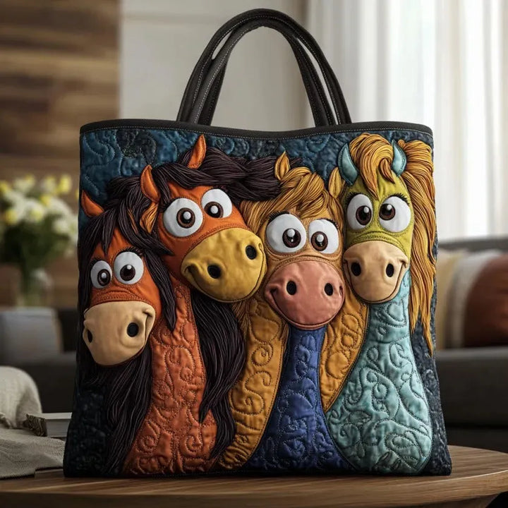 Whimsical Pony-Themed Handmade Bag