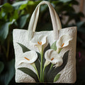 Quilted Shell Bag Handmade White