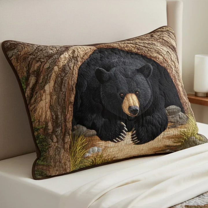 Bear Sanctuary Upholstered Pillow Cover