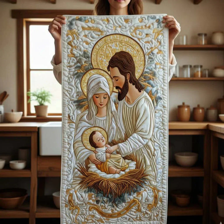 Bethlehem Light Quilted Tablecloth
