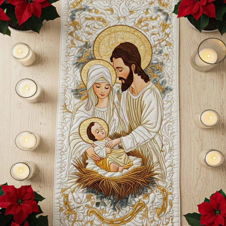 Bethlehem Light Quilted Tablecloth