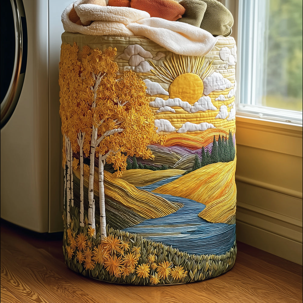 Birch Breeze Upholstered Laundry Hamper