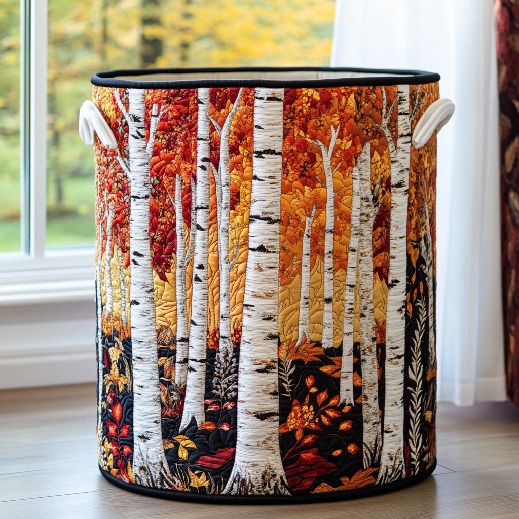 Forest Upholstered Laundry Hamper
