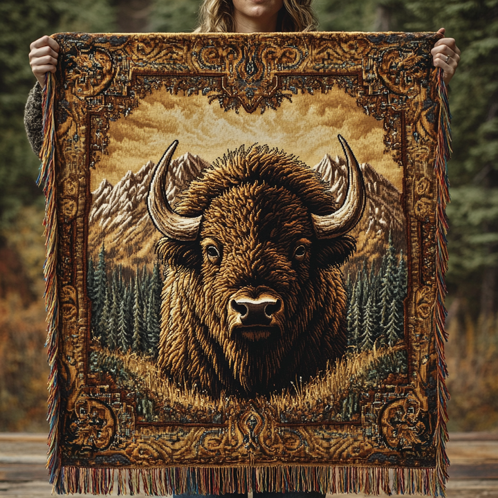 Amber - Bison Charm Quilted Blanket
