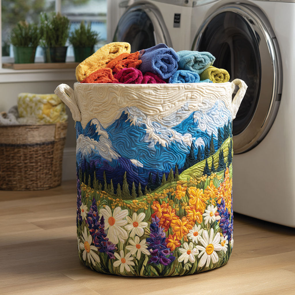 Flower Valley Padded Laundry Basket