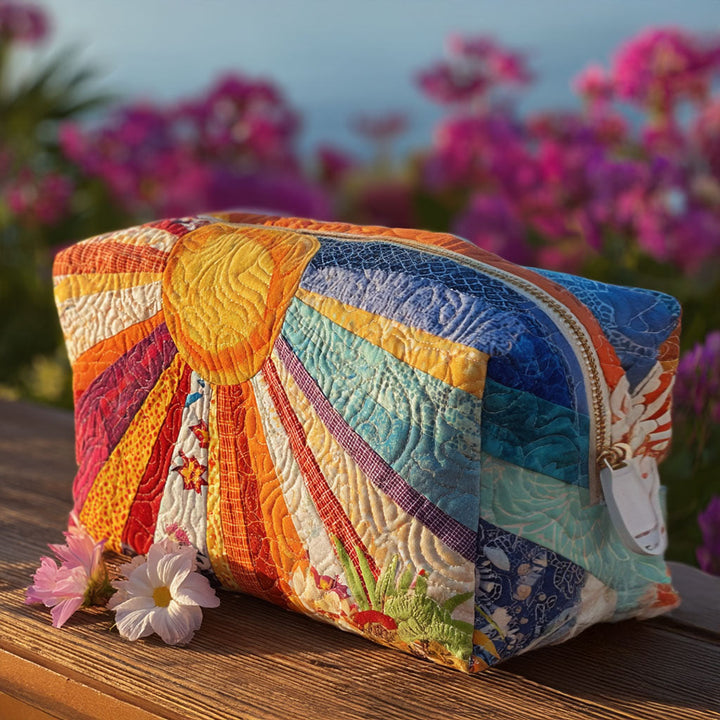 Britt - Boho Rays Quilted Toiletry Bag