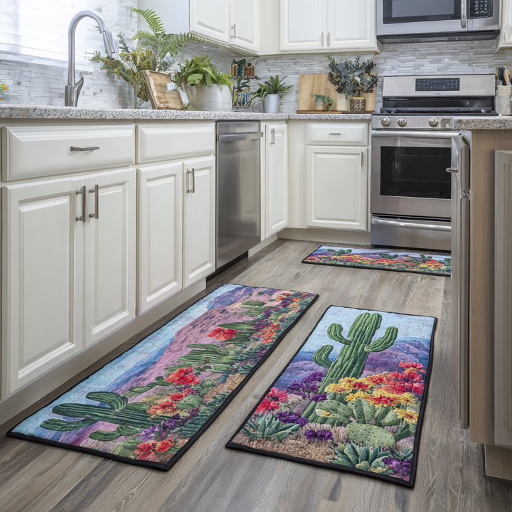 Marije - Kitchen Mat with Desert Landscape Design