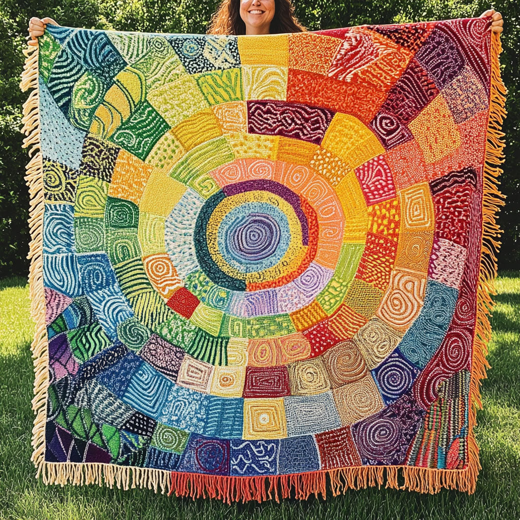 Nadia - Heavenly Flame Quilted Blanket
