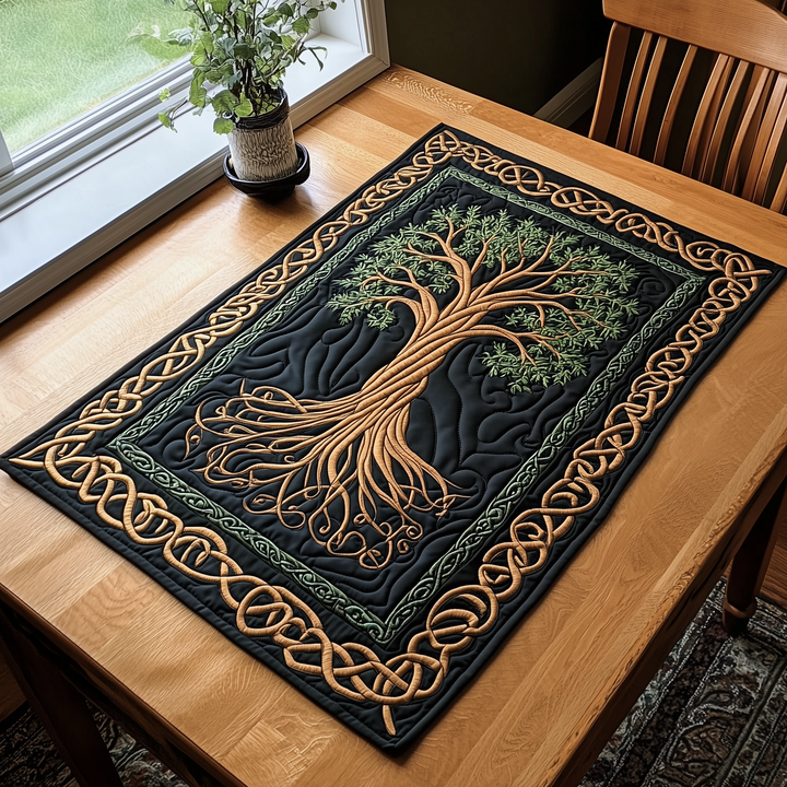Tess - Celtic Tree Spirit Quilted Placemat