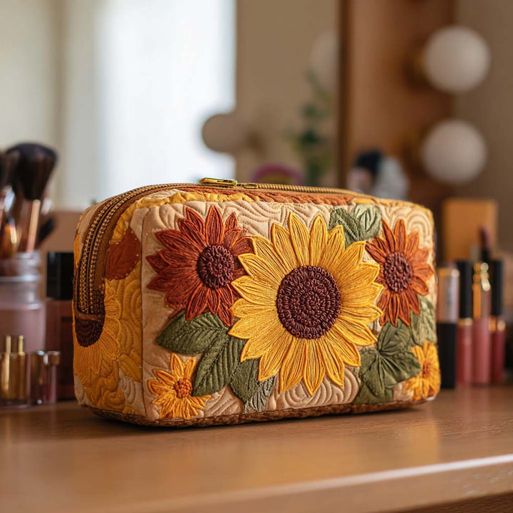 Julia - Stylish Quilted Toiletry Bag with Fun Accents