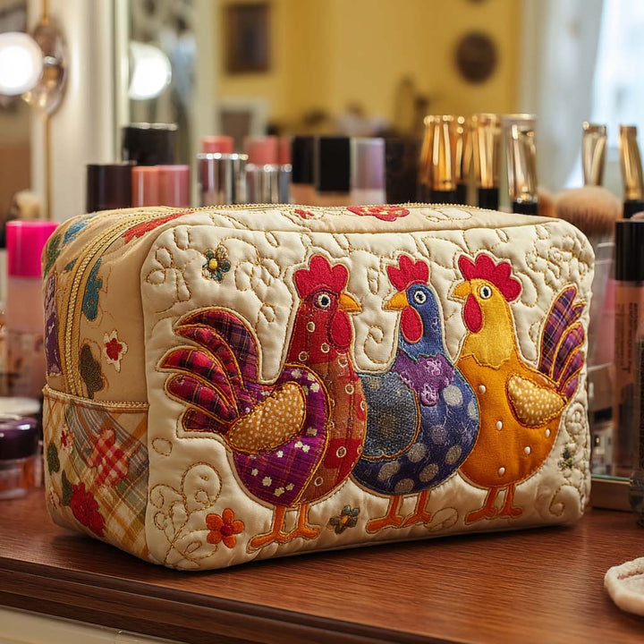 Maaike - Dreamy Chicken Quilted Toiletry Bag