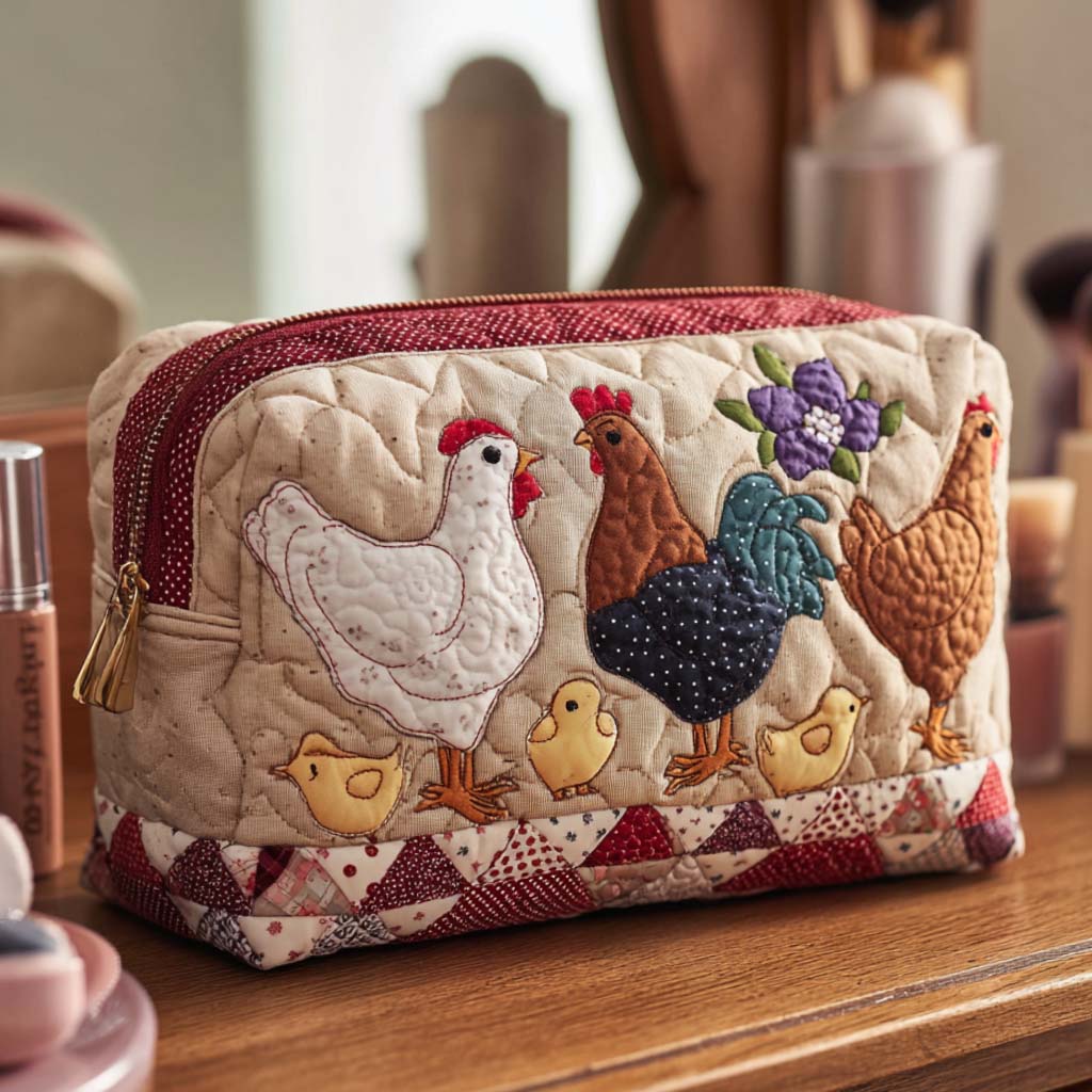 Aagje - Quilted Hen Nest Toiletry Bag
