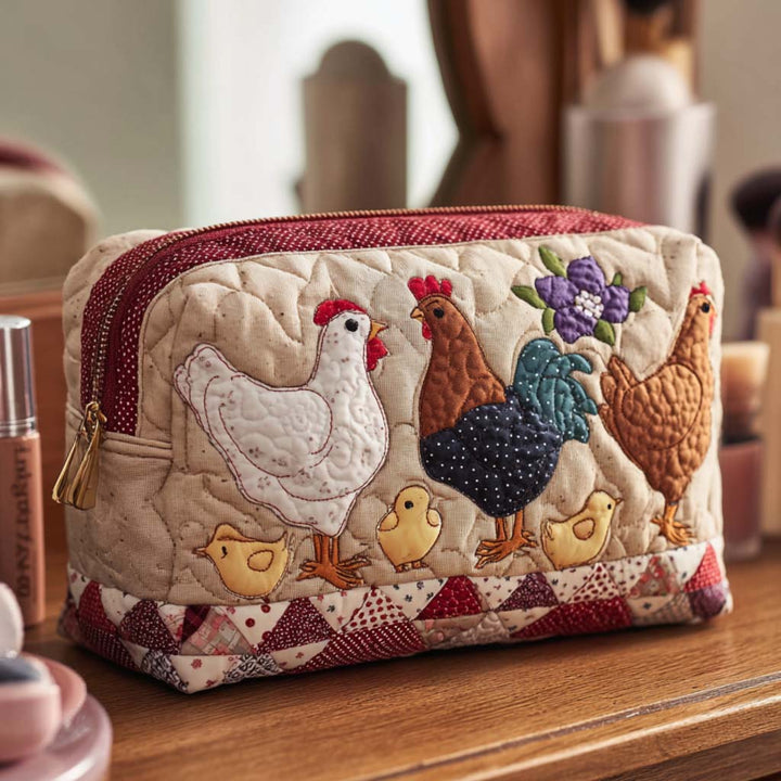 Aagje - Quilted Hen Nest Toiletry Bag