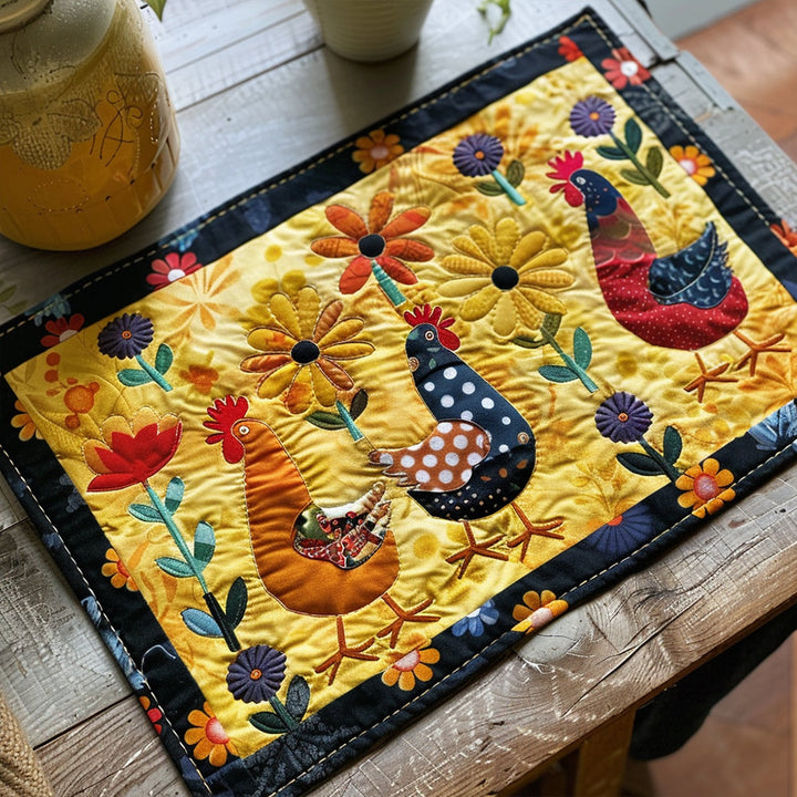 Zoë - Chicken Quilted Placemat