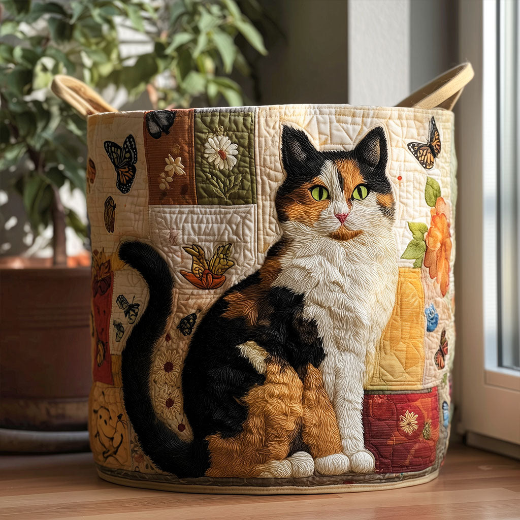 Cat-Inspired Padded Laundry Basket - Dreaming of Felines