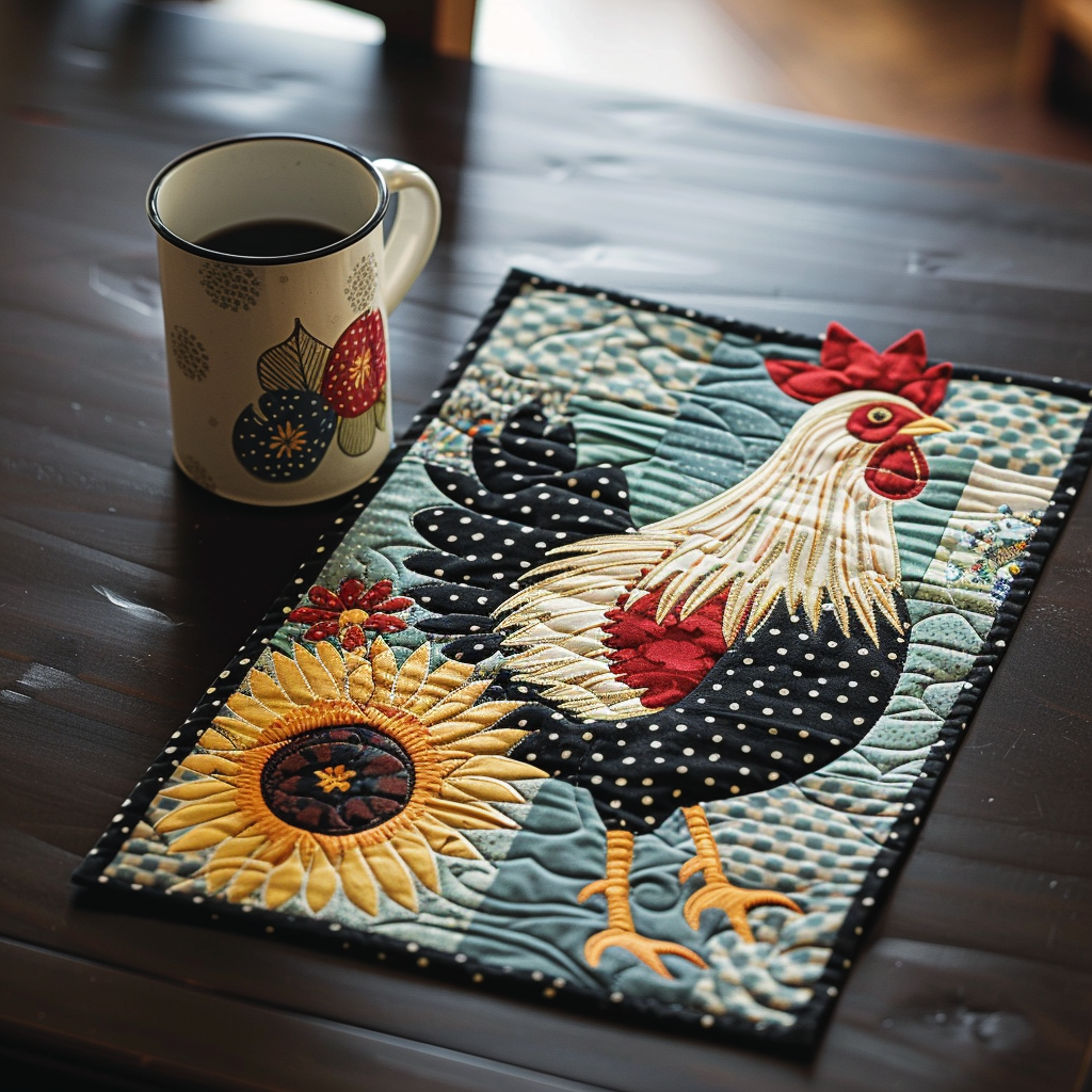 Zoë - Chicken Quilted Placemat