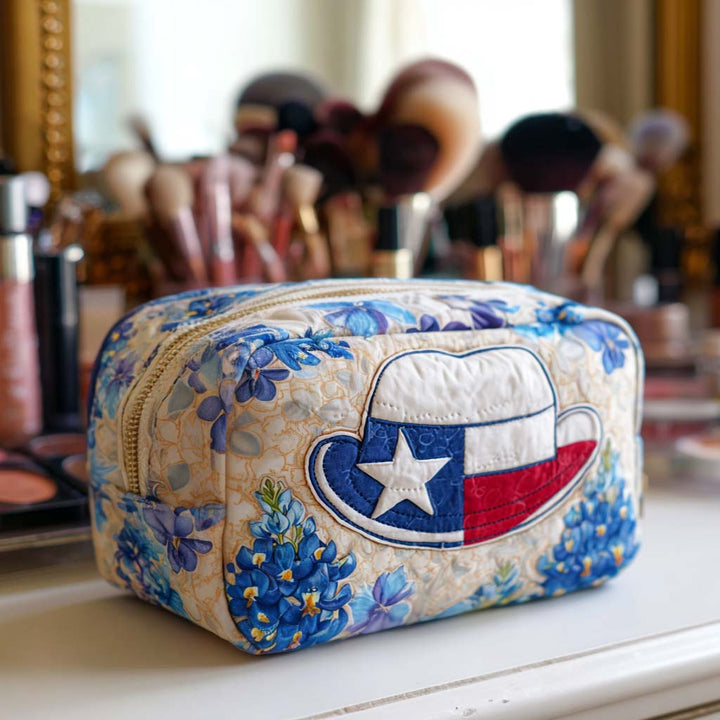 Harmke - Cowboy Hat-Shaped Quilted Toiletry Bag