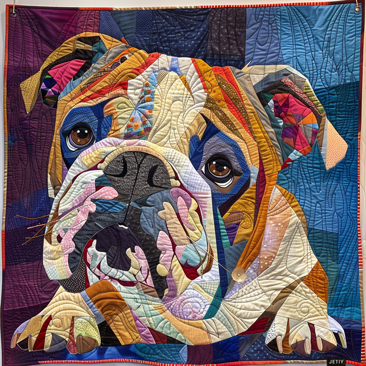 Jara - Cozy Quilted Bulldog Blanket