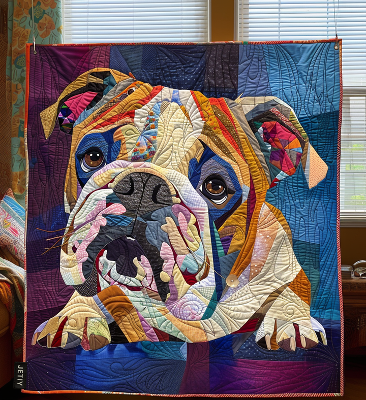 Jara - Cozy Quilted Bulldog Blanket