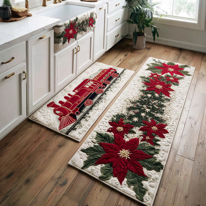 Femke - Festive Christmas Kitchen Mat for a Cheerful Atmosphere