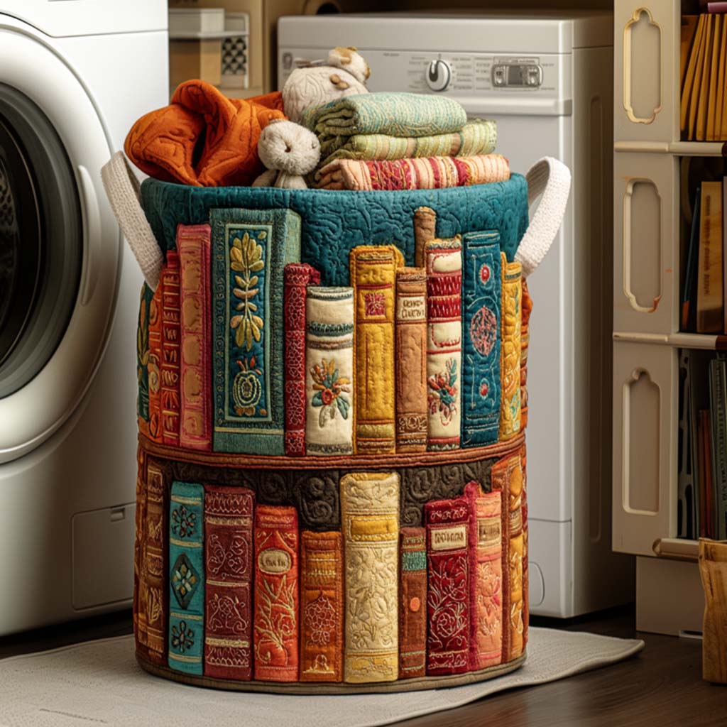 Cozy Nest Quilted Laundry Basket