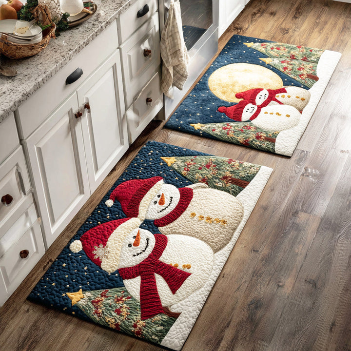 Wietske - Snowy Atmosphere Kitchen Mat