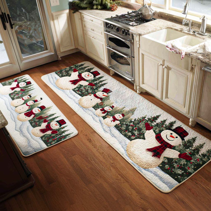 Lynn - Joyful December Christmas Kitchen Mat