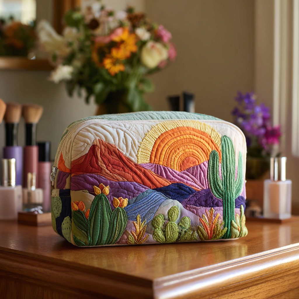 Bernadette - Desert Sunrise Quilted Toiletry Bag