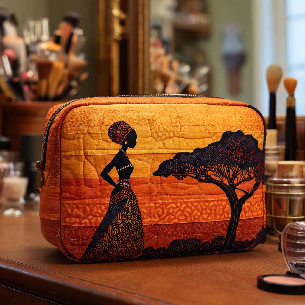 Adriana - Desert Print Quilted Toiletry Bag