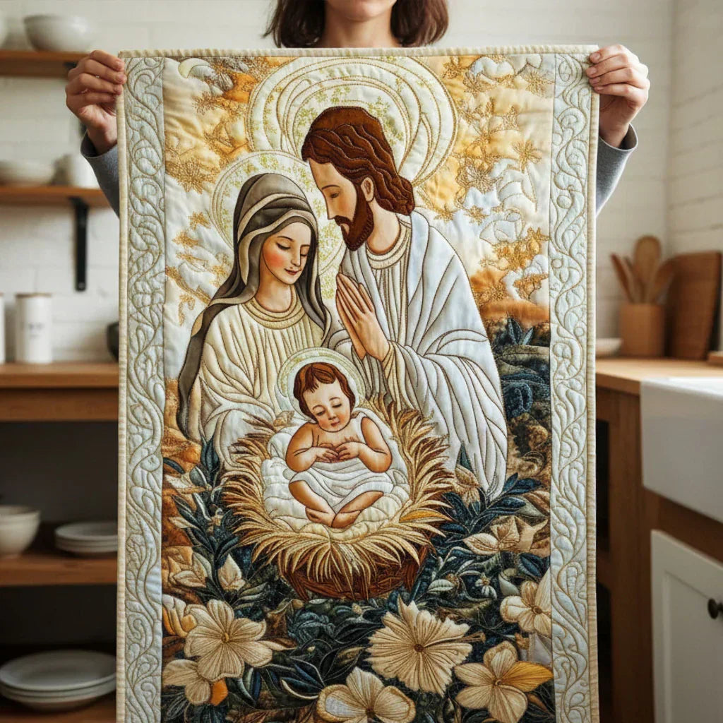 Divine Cradle Quilted Tablecloth