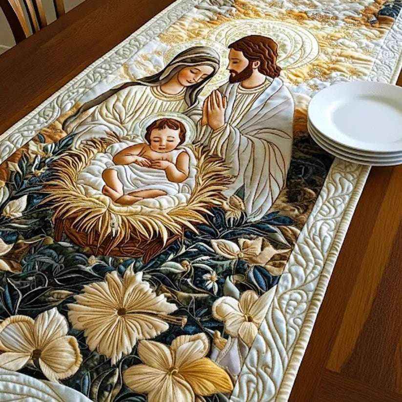 Divine Cradle Quilted Tablecloth