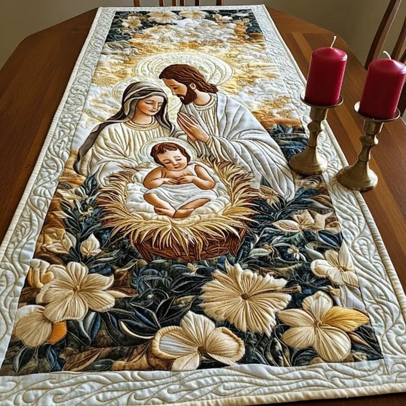 Divine Cradle Quilted Tablecloth