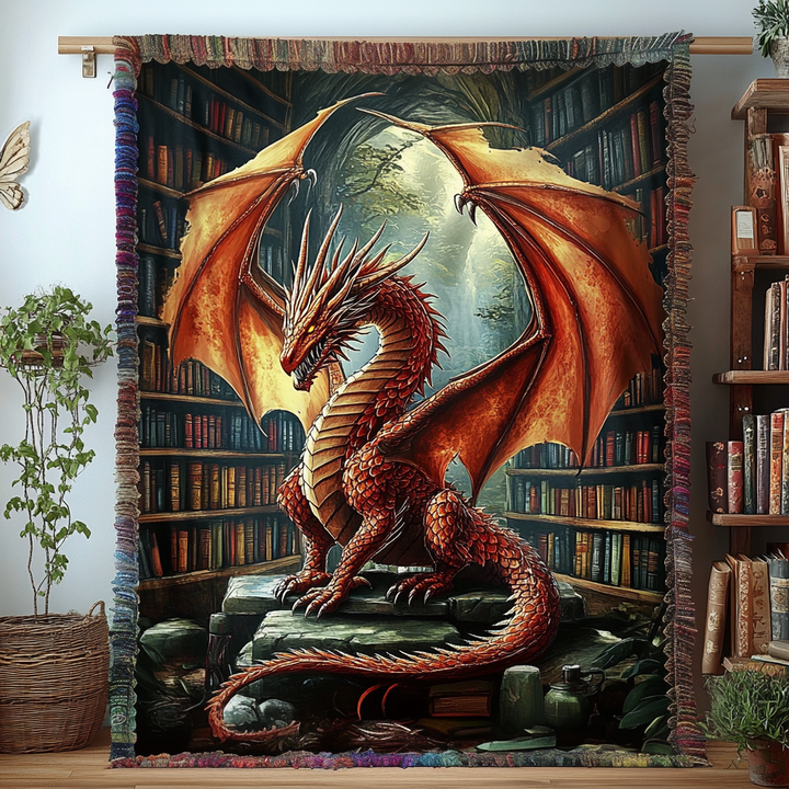 Bo - Literary Dragon Quilted Blanket