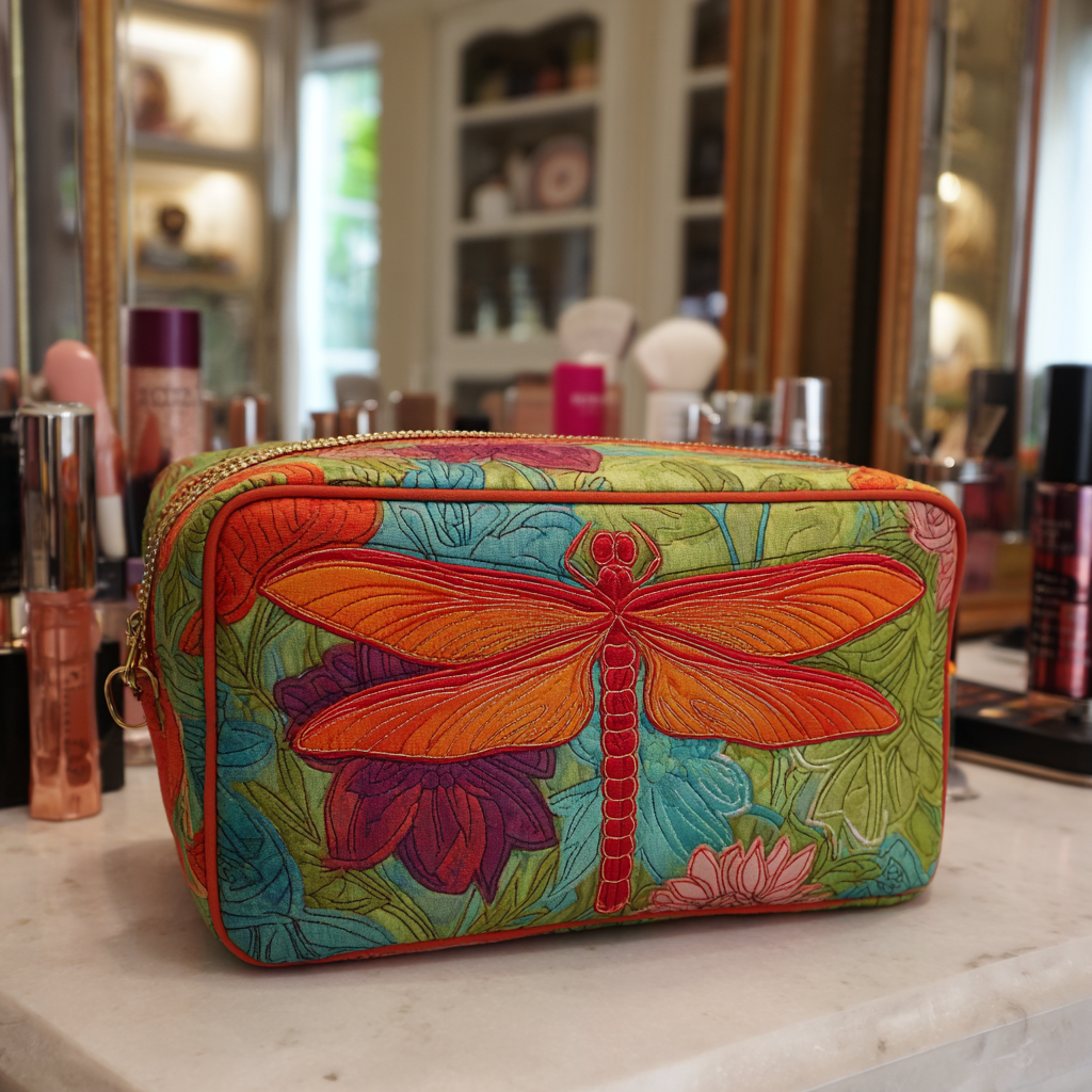 Veerle - Floral and Thorn Quilted Toiletry Bag