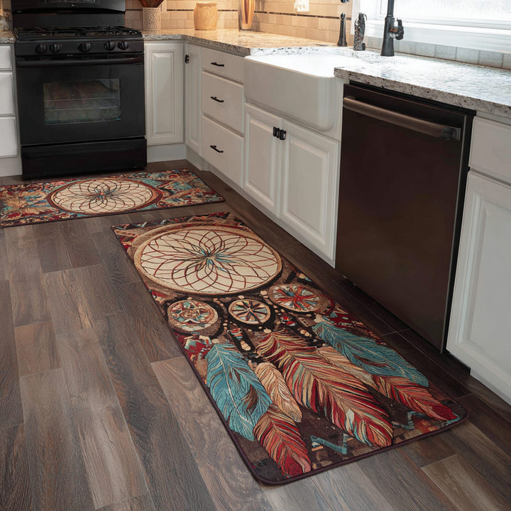 Sietske - Earth Tones Kitchen Mat