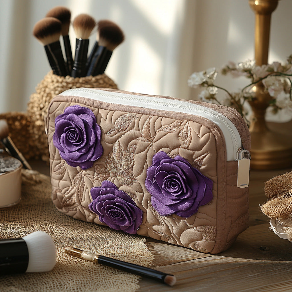 Jantien - Enchanted Rose Quilted Toiletry Bag