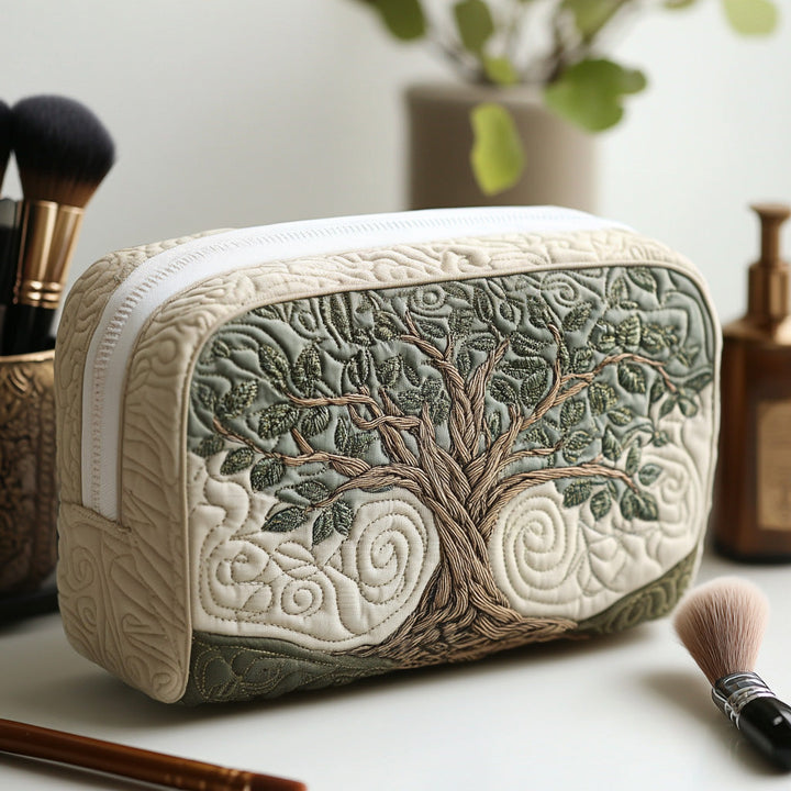 Lieselotte - Quilted Toiletry Bag Featuring the Tree of Life Design