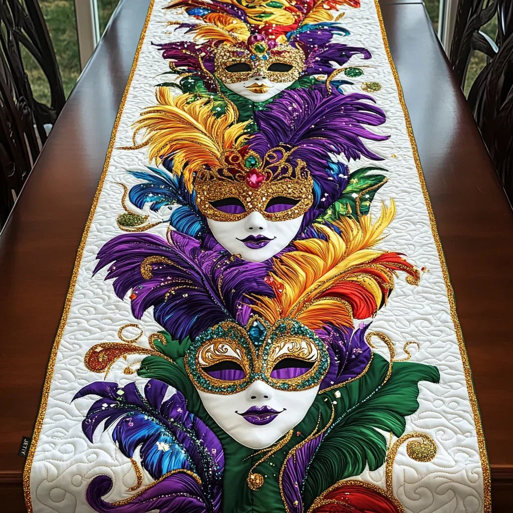 Carnival Masks Table Runner