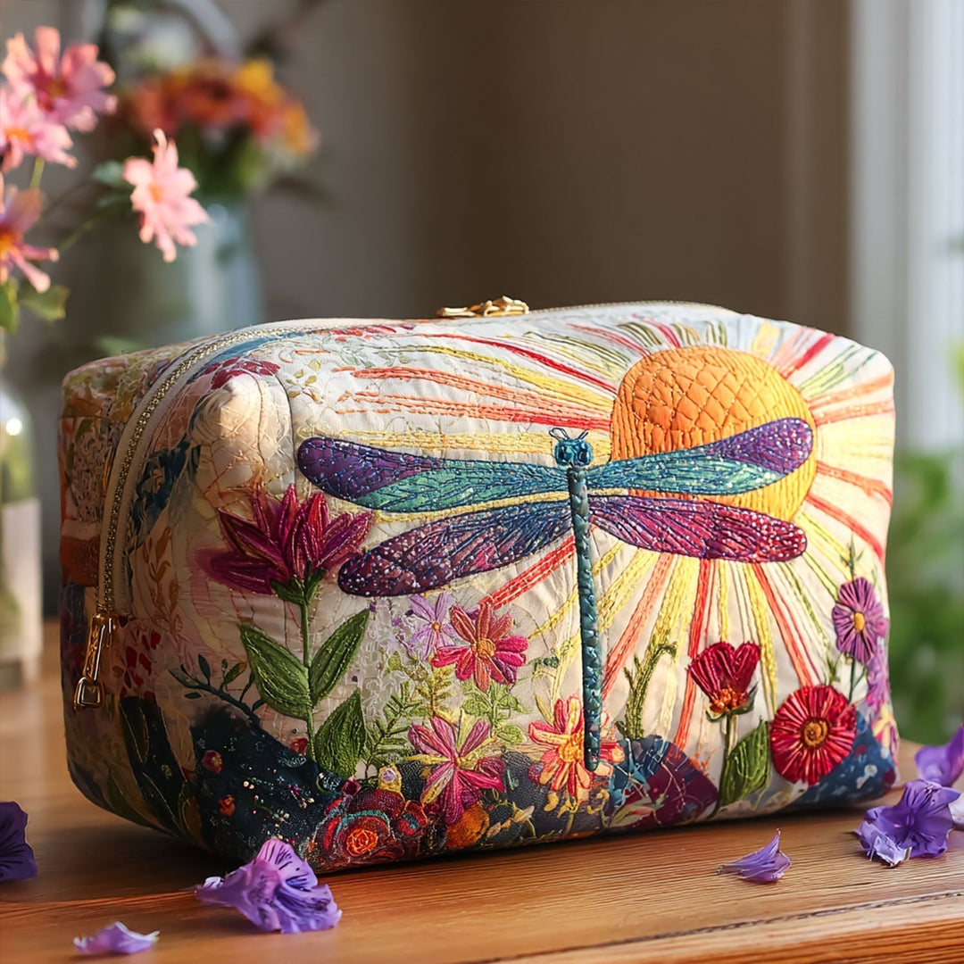 Tineke - Elegant Ruffled Quilted Toiletry Bag