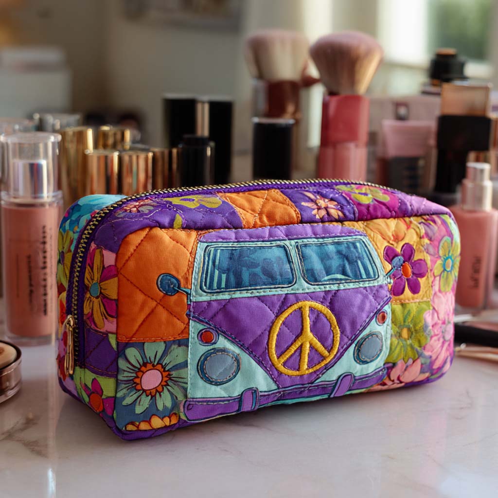 Ineke - Vintage Floral Quilted Toiletry Bag